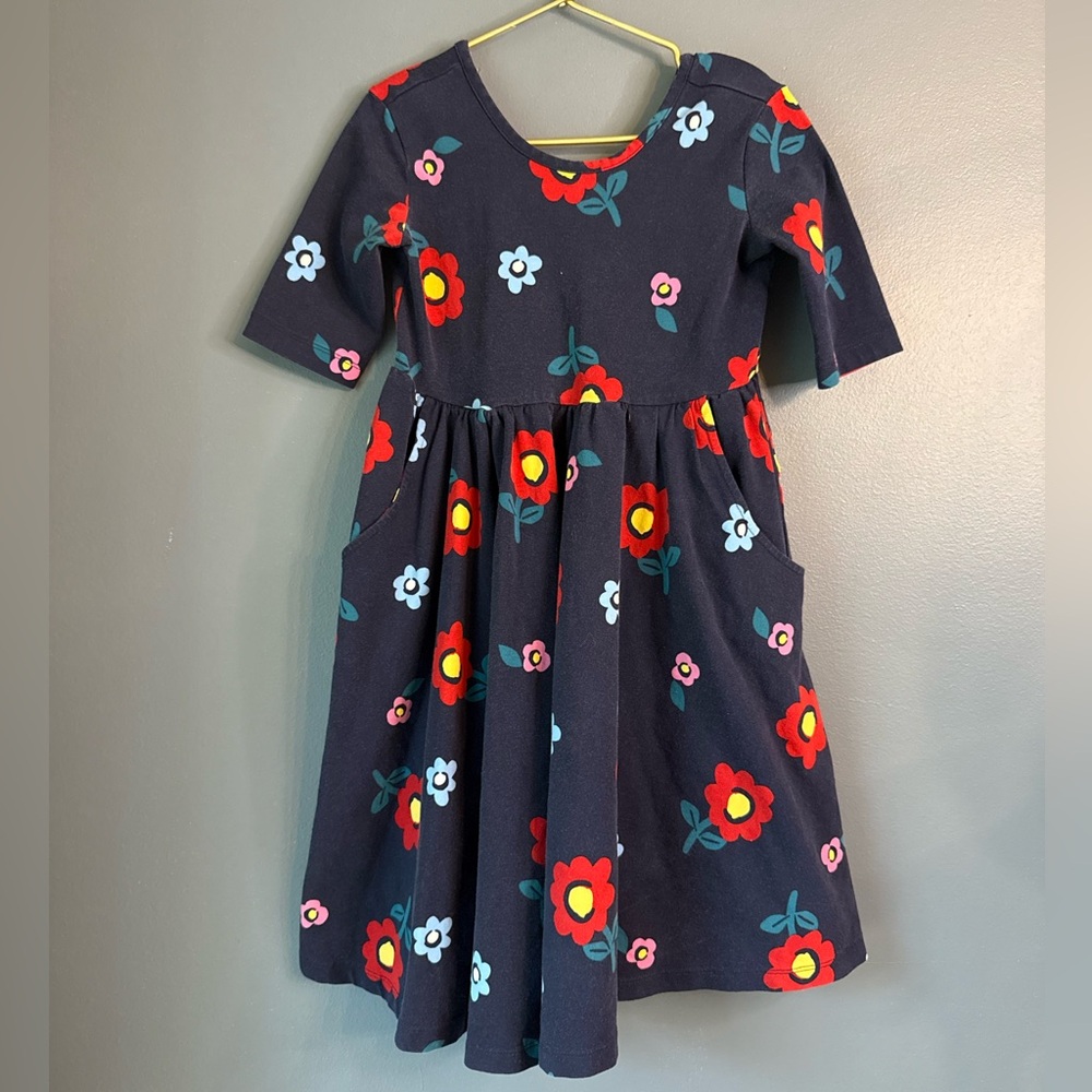 Hanna Andersson‎ Navy Floral Kids Dress